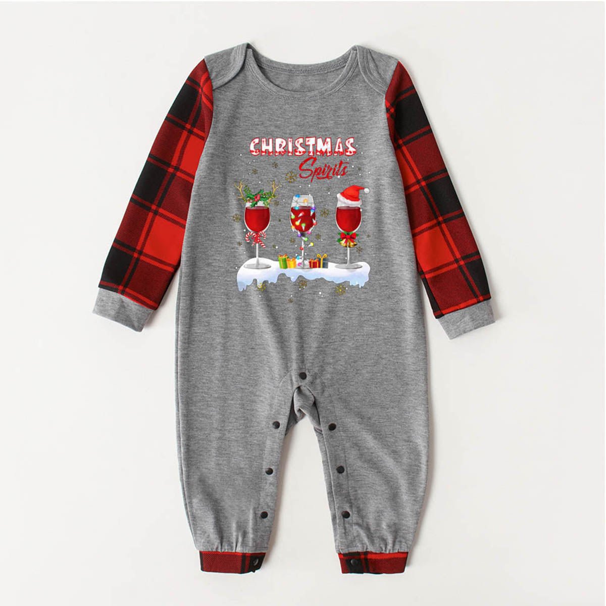 CHRISTMAS SPIRITS Graphic Jumpsuit - Creative Designs by Shanny