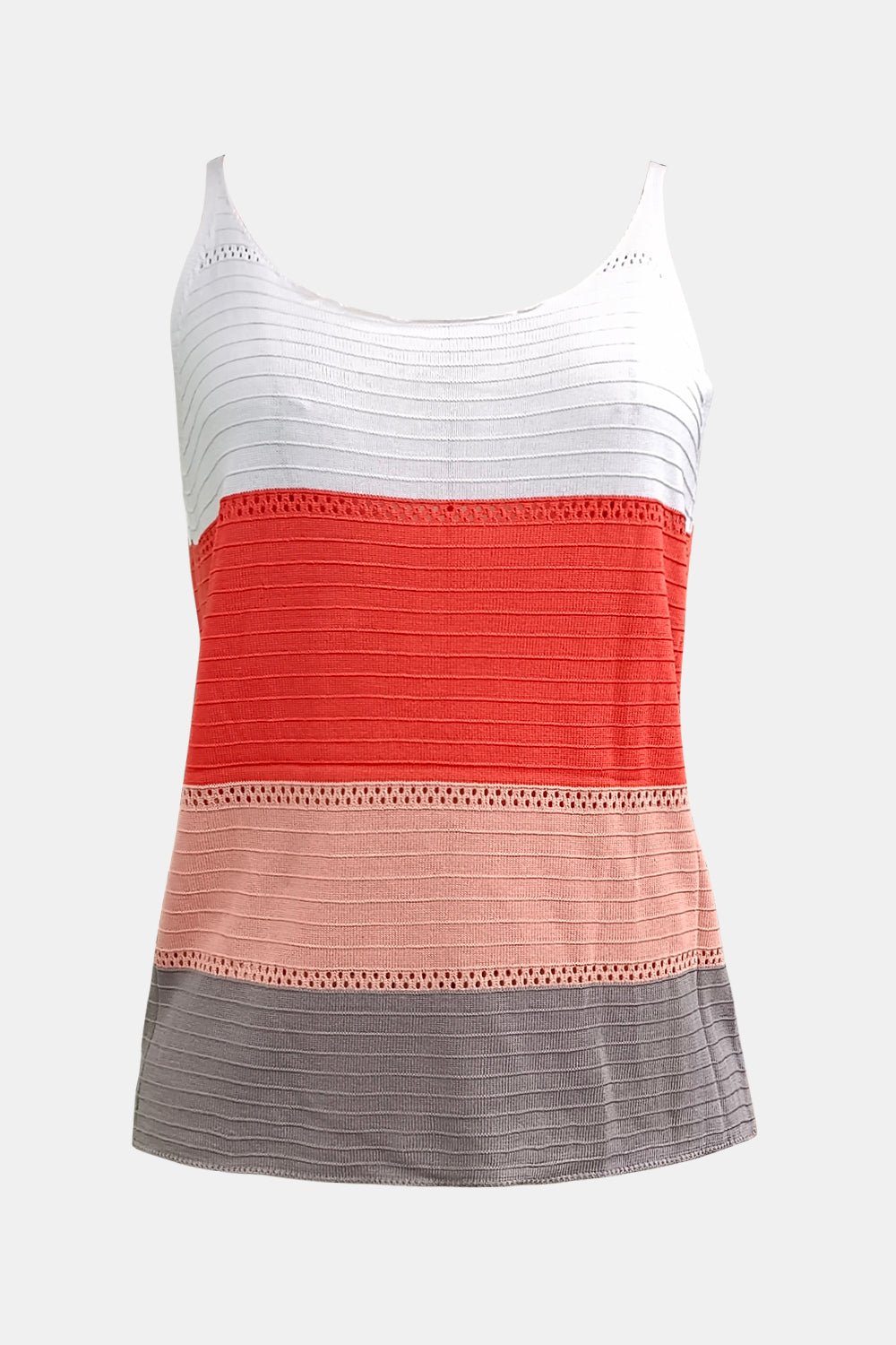 Color Block Scoop Neck Cami - Creative Designs by Shanny