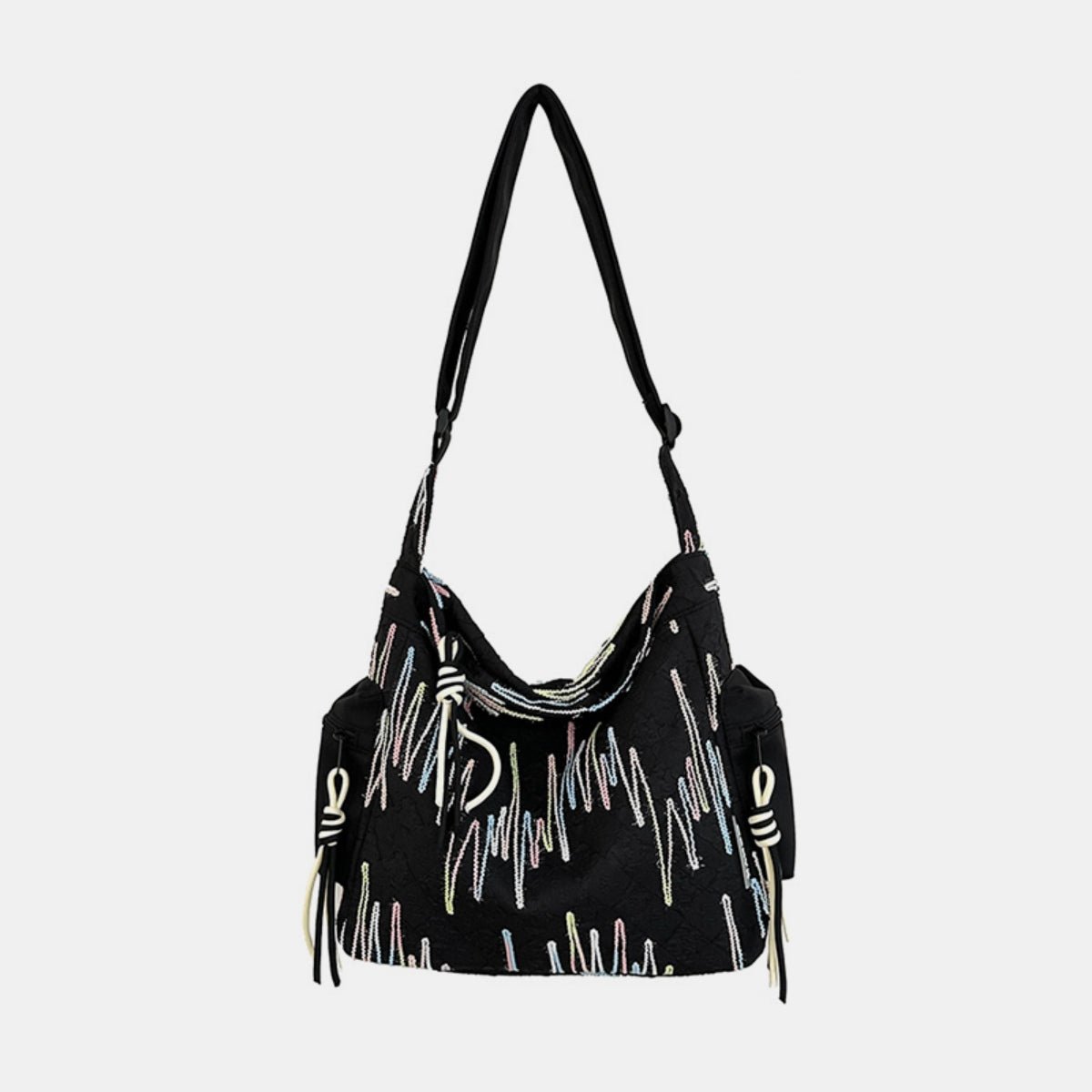 Contrast Texture Shoulder Bag - Creative Designs by Shanny