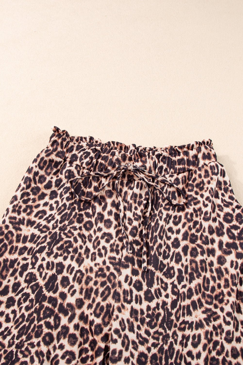 Desert Palm Boho Leopard Wide Leg Pants - Creative Designs by Shanny