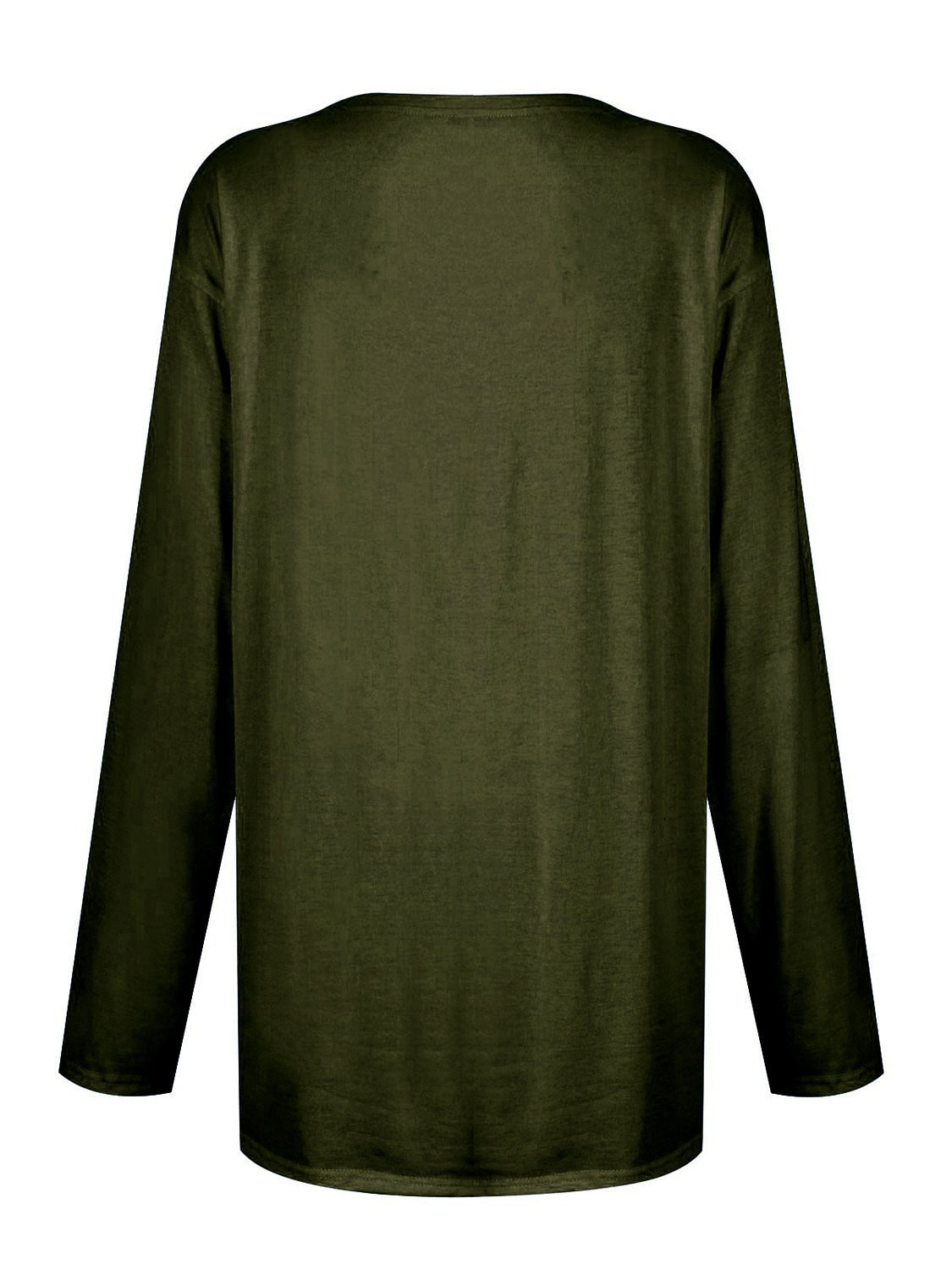 Full Size Pocketed Round Neck Long Sleeve T-Shirt - Creative Designs by Shanny