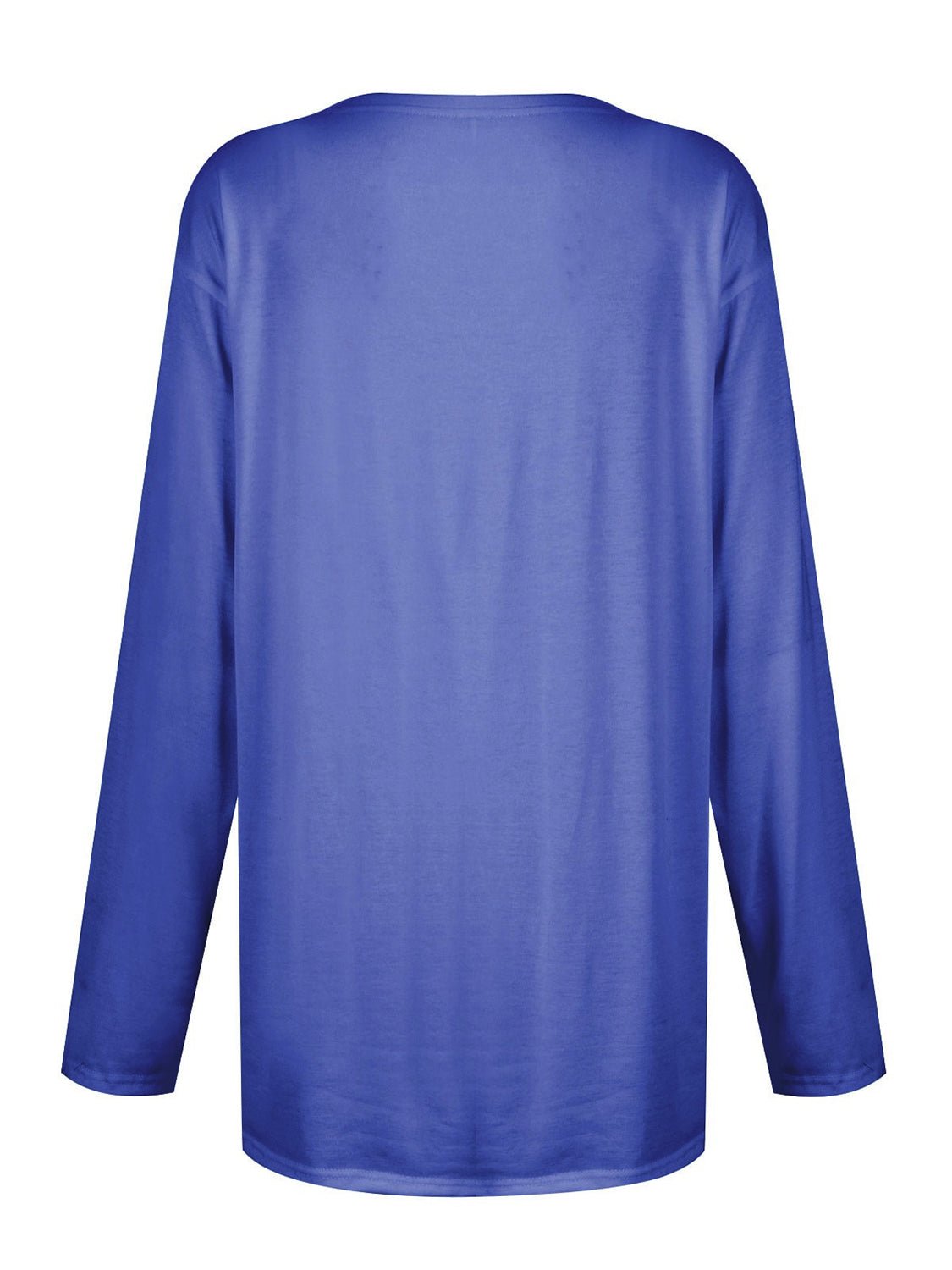 Full Size Pocketed Round Neck Long Sleeve T-Shirt - Creative Designs by Shanny