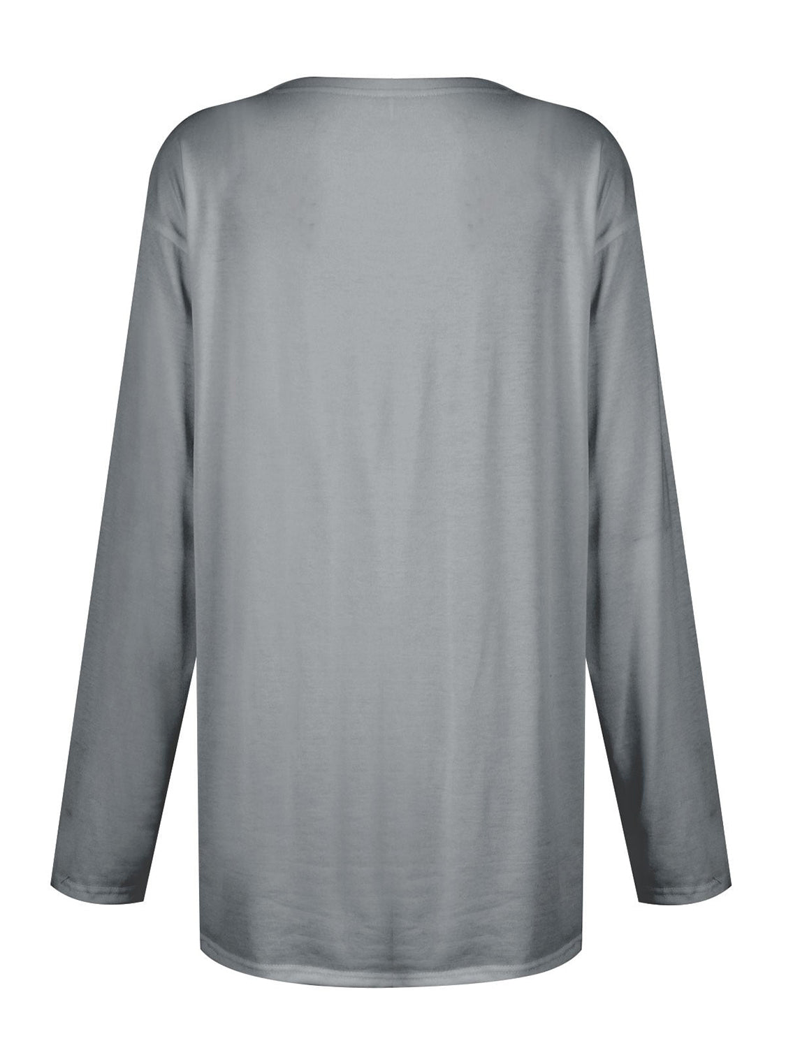 Full Size Pocketed Round Neck Long Sleeve T-Shirt - Creative Designs by Shanny