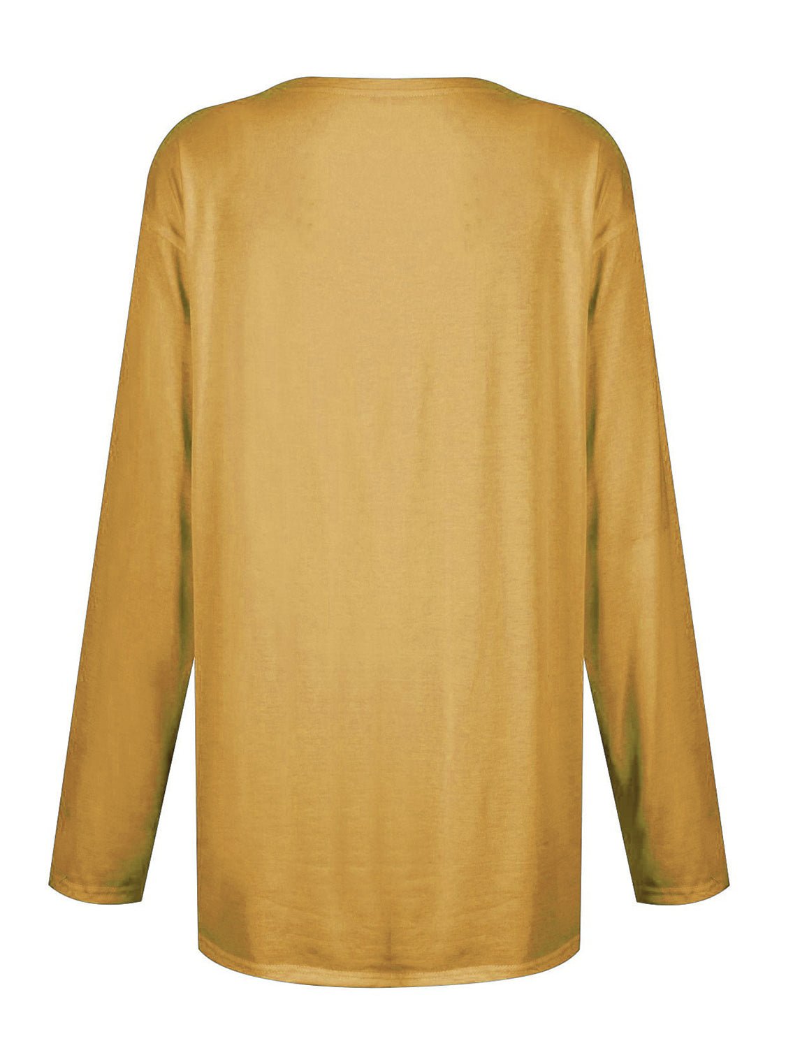 Full Size Pocketed Round Neck Long Sleeve T-Shirt - Creative Designs by Shanny