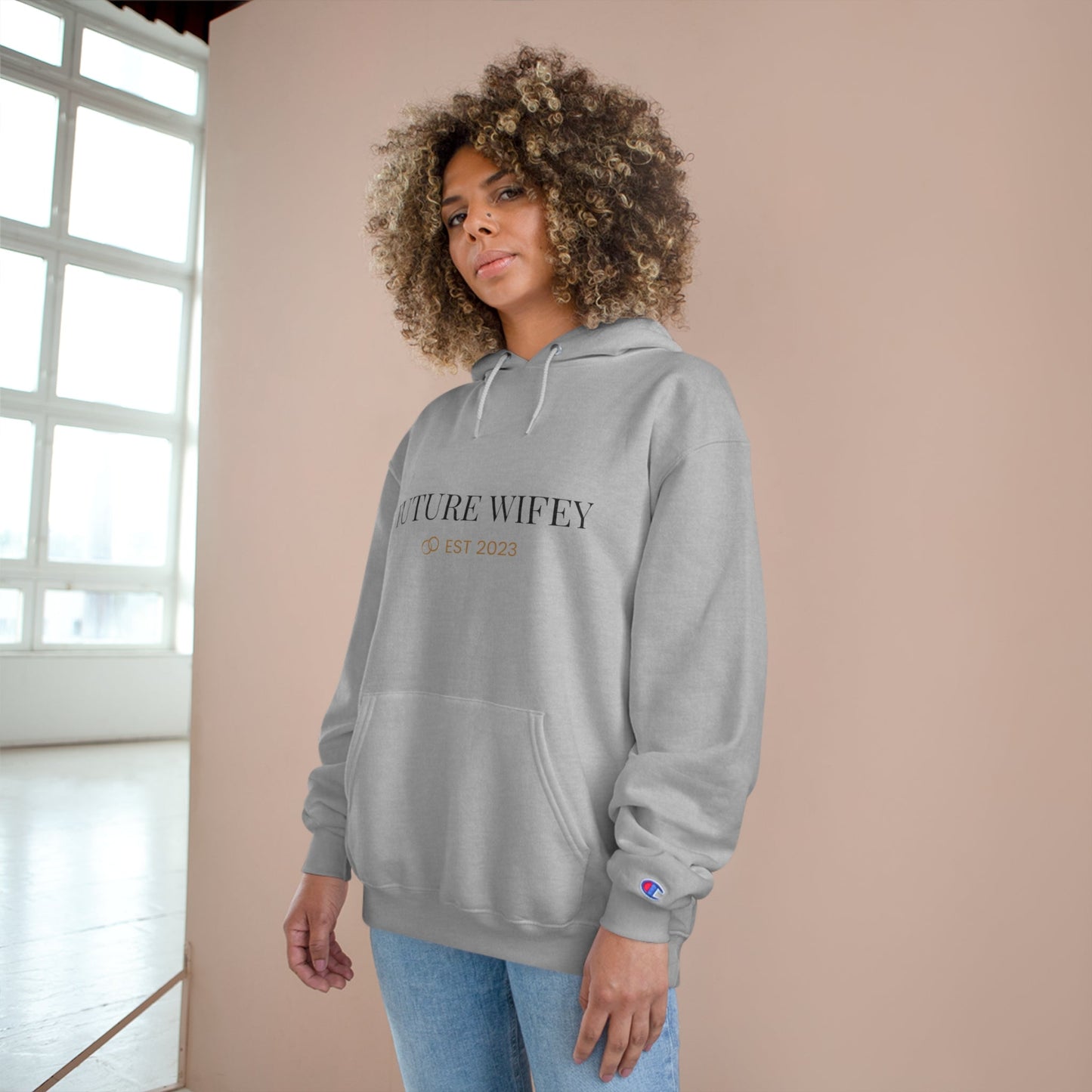 Future Wifey Champion Hoodie - Creative Designs by Shanny